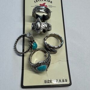 Idyllwind Silver and Turquoise Ring Collection